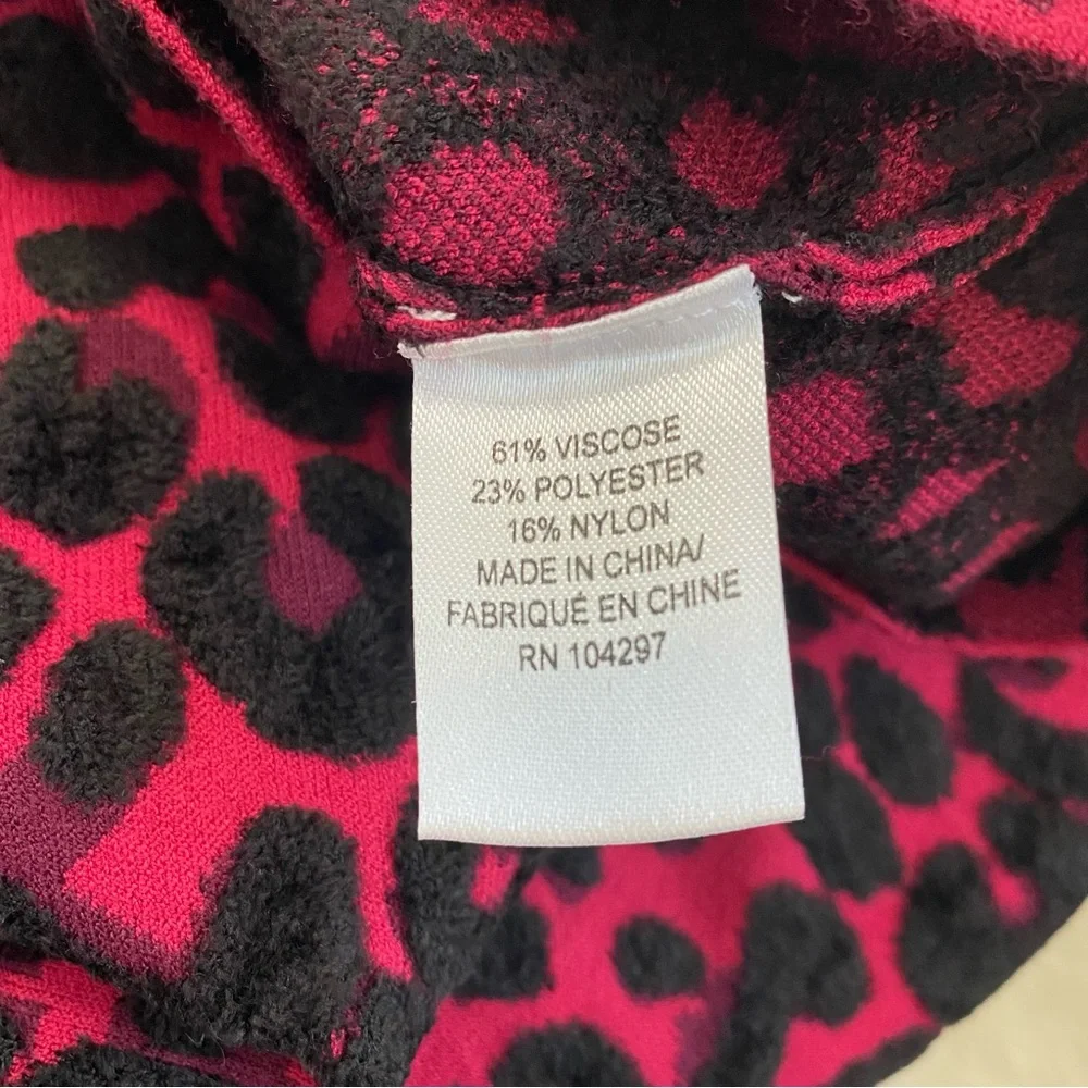 MILLY Leopard Print Mock-Neck Top - Picture 5 of 5